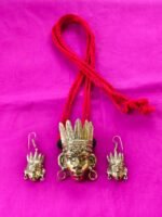 Handcrafted Dokra Brass Necklace & Earrings Set – Tribal Art Jewelry - Image 5