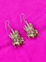 Handcrafted Dokra Brass Earrings – Tribal Art Jewelry