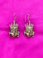 Handcrafted Dokra Brass Earrings – Tribal Art Jewelry - Image 3