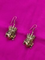 Handcrafted Dokra Brass Earrings – Tribal Art Jewelry - Image 4