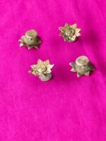 Handcast Brass Sunflower Buttons  – Set of 4 for Kurta and Jacket - Image 2