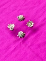 Handcast Brass Sunflower Buttons  – Set of 4 for Kurta and Jacket - Image 3