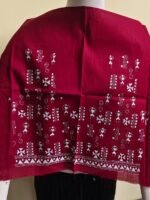 Cotton Kantha Stitch Blouse Material Maroon