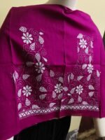 Parpel Cotton Kantha Stitch Blouse Material