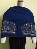 Cotton Kantha Stitch Blouse Material Navy blue - Image 5