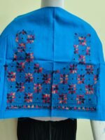 Cotton Kantha Stitch Blouse Material Blue