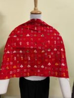 Cotton Kantha Stitch All-Over Blouse Material Red