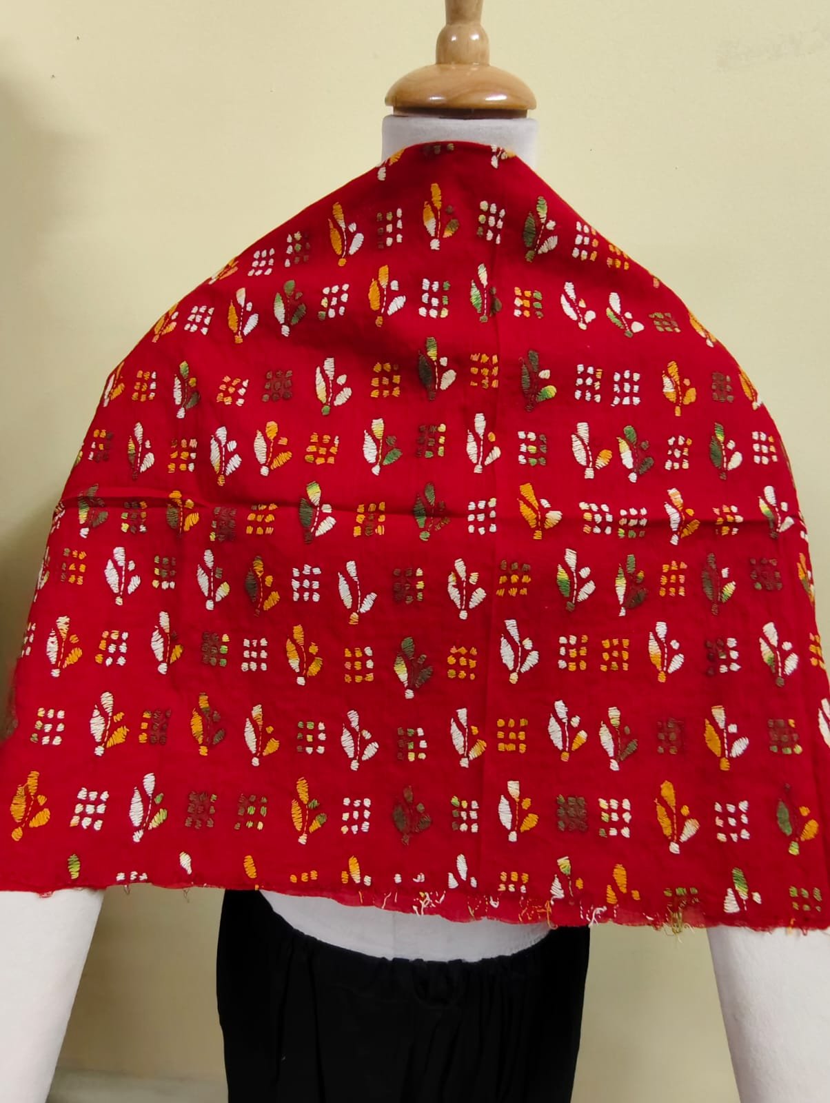 WhatsApp Image 2025-09-01 at 20.33.21_e58d9ceb Cotton Kantha Stitch All-Over Blouse Material - Multicolor Sprigs Red - Image 2