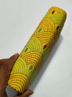 Yellow Kantha Cotton Zip Wallet – Double Zipper Compartments - Image 8
