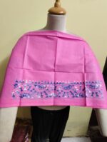 Cotton Katha stitch blouse Materials Pink colour - Image 3