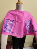 Cotton Katha stitch blouse Materials Pink colour - Image 4