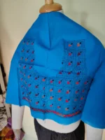 Royal blue colour Kantha Stitch Blouse One piece - Image 3