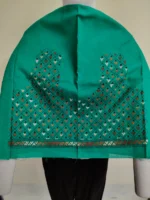 Forest Green Kantha stitch Blouse One Piece
