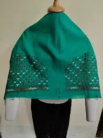 Forest Green Kantha stitch Blouse One Piece - Image 4