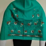 Green Kantha Stitch Blouse One Piece