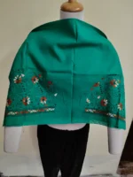 Green Kantha Stitch Blouse One Piece - Image 4