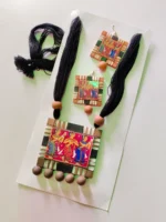 Terracotta Necklace Set for Women (Sticker Theme) 1set - Image 4