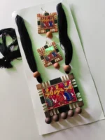 Terracotta Necklace Set for Women (Sticker Theme) 1set - Image 2