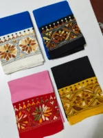 Embroidery dual color blouse piece 4 piec - Image 2