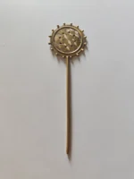 Handcrafted Brass Hair Pin – Traditional Round Mandala Design - Image 3
