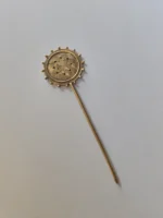 Handcrafted Brass Hair Pin – Traditional Round Mandala Design - Image 2