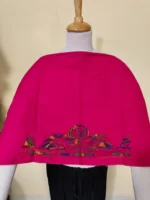 Rani Cotton Kantha Stitch Blouse Material – Hand Embroidered Lotus Border - Image 7