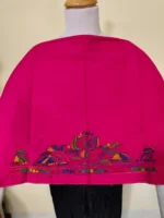 Rani Cotton Kantha Stitch Blouse Material – Hand Embroidered Lotus Border - Image 6
