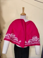 Rani Cotton Kantha Stitch Blouse Material – Handmade Floral - Image 2