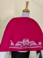 Rani Cotton Kantha Stitch Blouse Material – Handmade Floral - Image 4