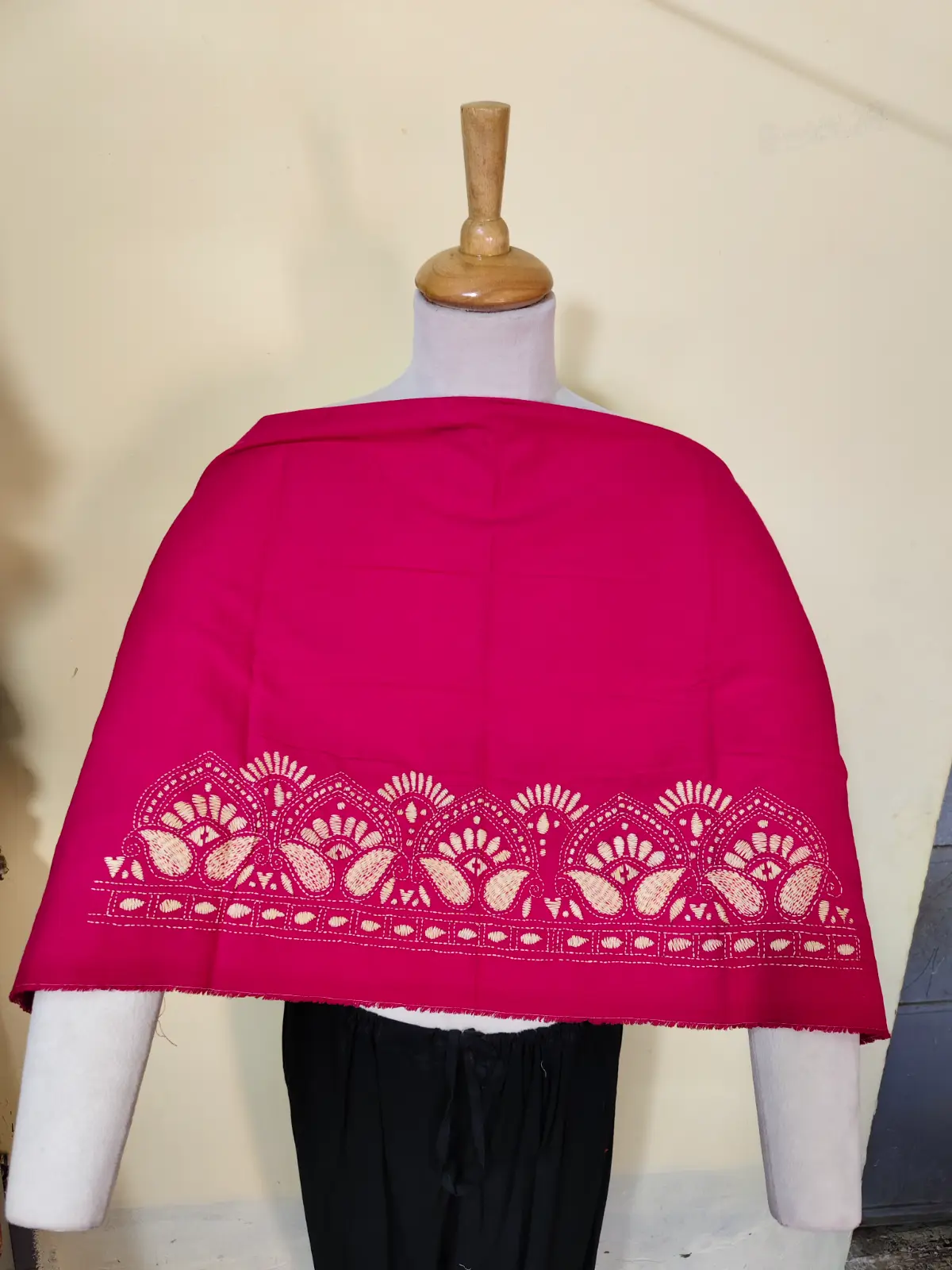 1000528057.webp Rani Kantha Stitch  blouse material for Women - Image 6