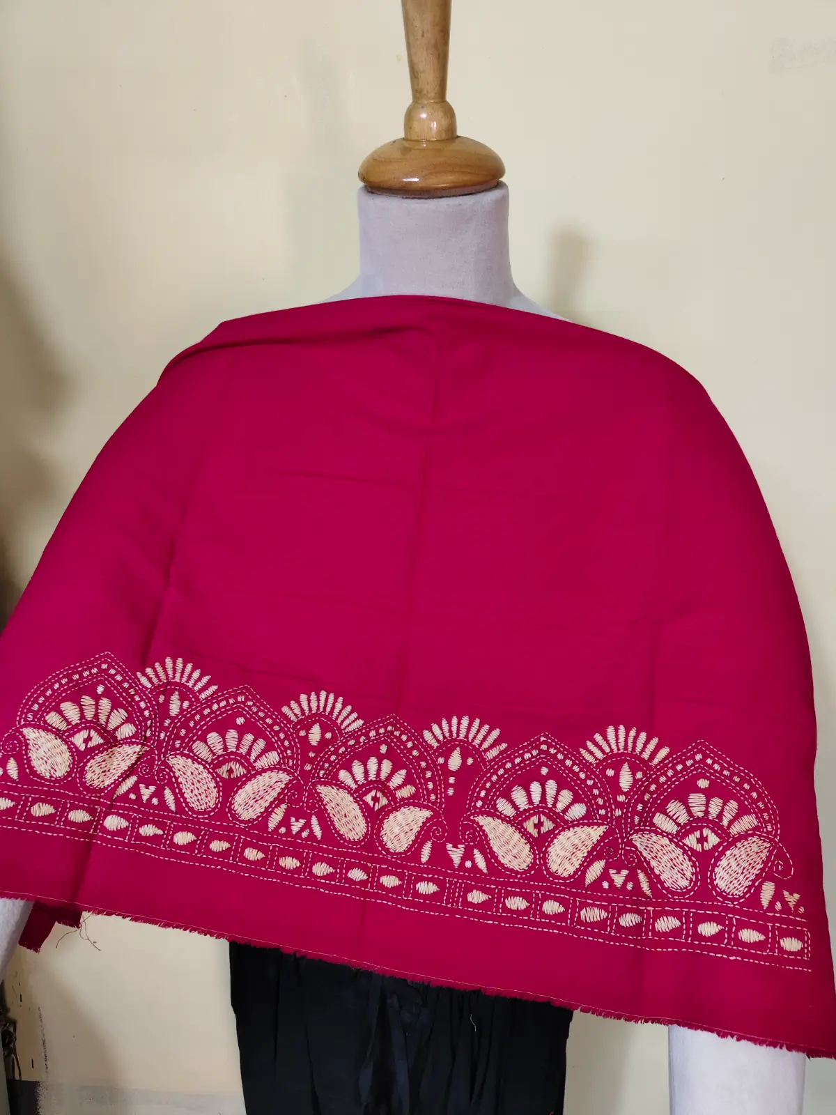 1000528059.webp Rani Kantha Stitch  blouse material for Women - Image 3