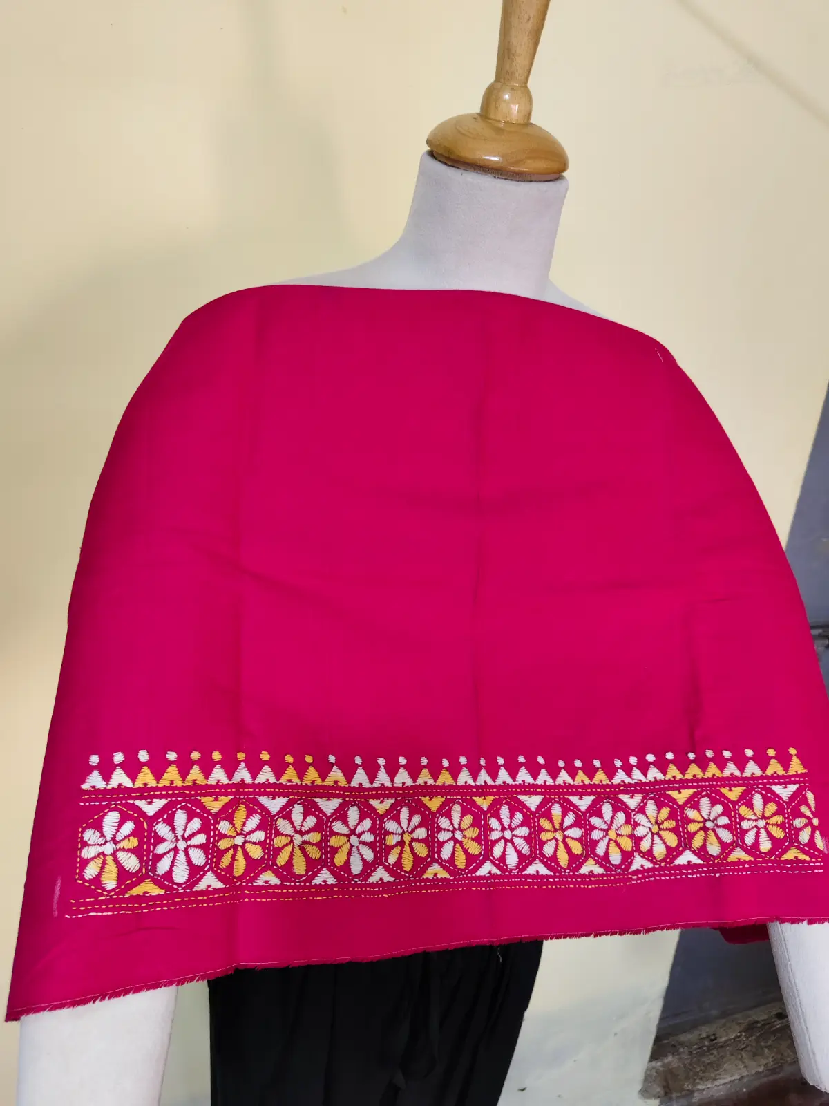 1000528081.webp Rani Kantha Stitch Blouse Piece - Image 1