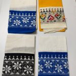 Kantha stitch Dual Color Blouse piece (4 piec)