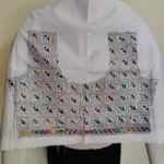 White Kantha Stitch Blouse One Piece