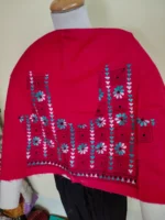 Red-Pink Kantha Stitch Blouse Matireal - Image 4