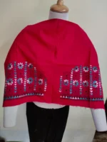 Red-Pink Kantha Stitch Blouse Matireal - Image 2