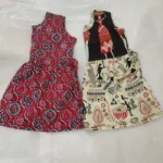 Soft cotton printed Gown frock for kids