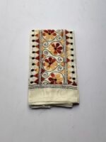 White Blouse Kantha Stitch Material - Image 2