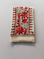 White Kantha work blouse piece