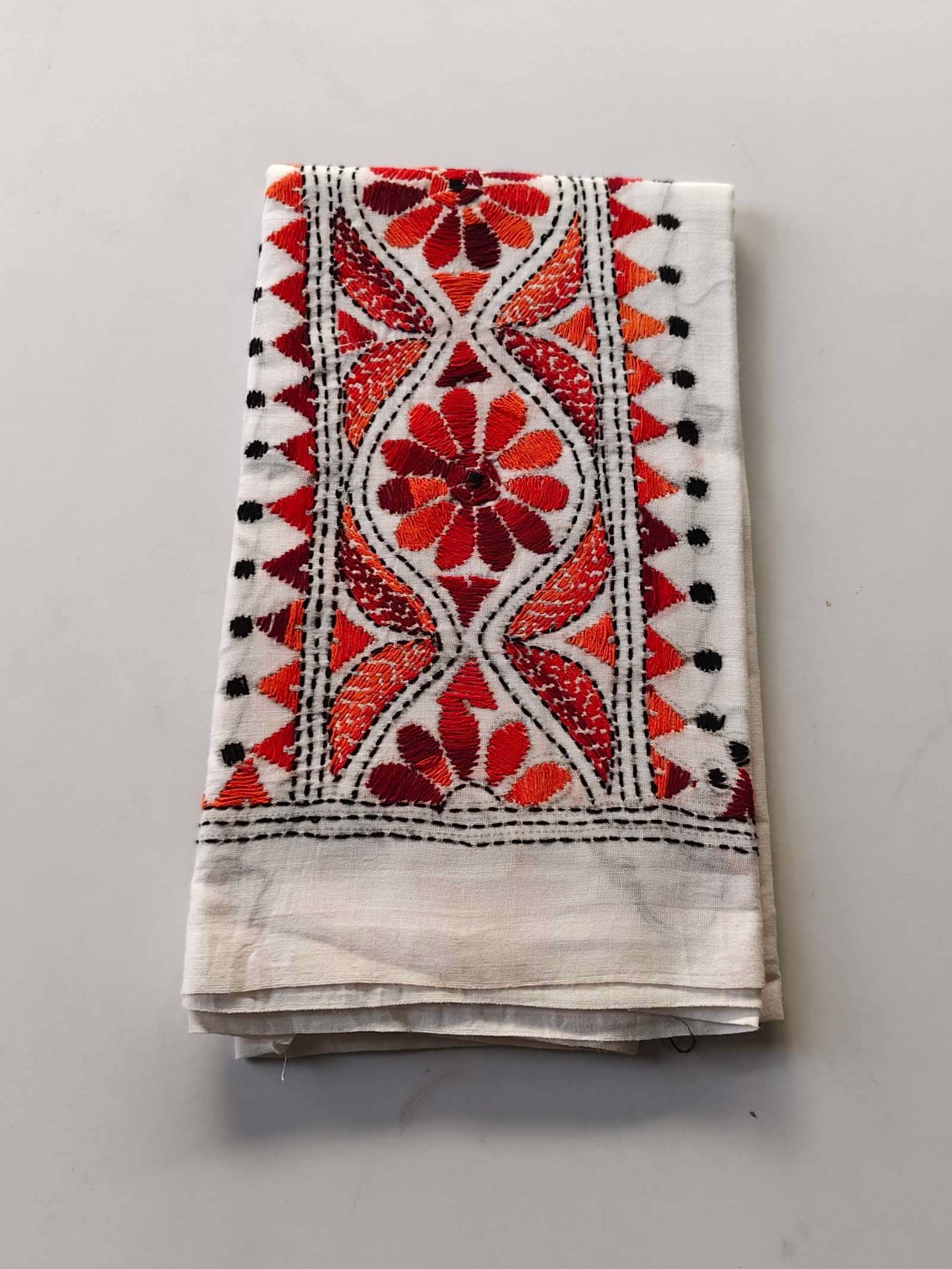 IMG_20251028_161601 White Kantha work blouse piece for Women - Image 1