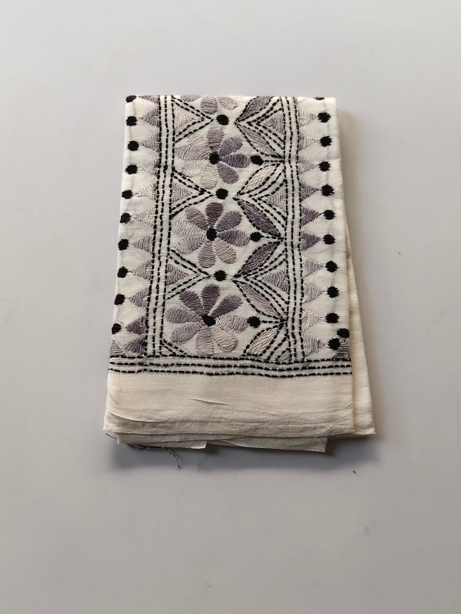 IMG_20251028_161622 White Kantha Stitch Blouse Material for Women - Image 3