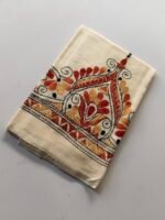 Kantha Work Blouse Piece - White - Image 2