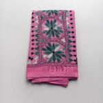 Pink Cotton Hand Work Blouse Piece