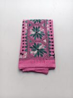 Pink Cotton Hand Work Blouse Piece