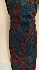 Cotton Black Kantha Stitch Salwar Suit Material – Handcrafted Multicolor - Image 3