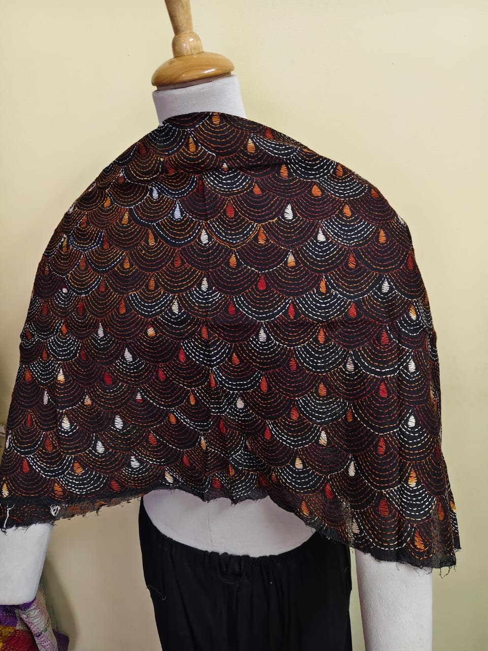 WhatsApp Image 2025-10-17 at 22.20.03_c2475161 black Cotton Kantha Stitch All-Over Blouse Material - Image 2