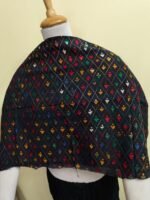 black Cotton This is complete Kantha blouse piece Multi-Color Thread Work