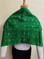 Cotton Kantha Stitch Blouse Material – Full Handmade Embroidery Work Dark Green