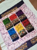 Cotton Kantha Stitch Hand Batik Blouse Material – Combo - Image 3