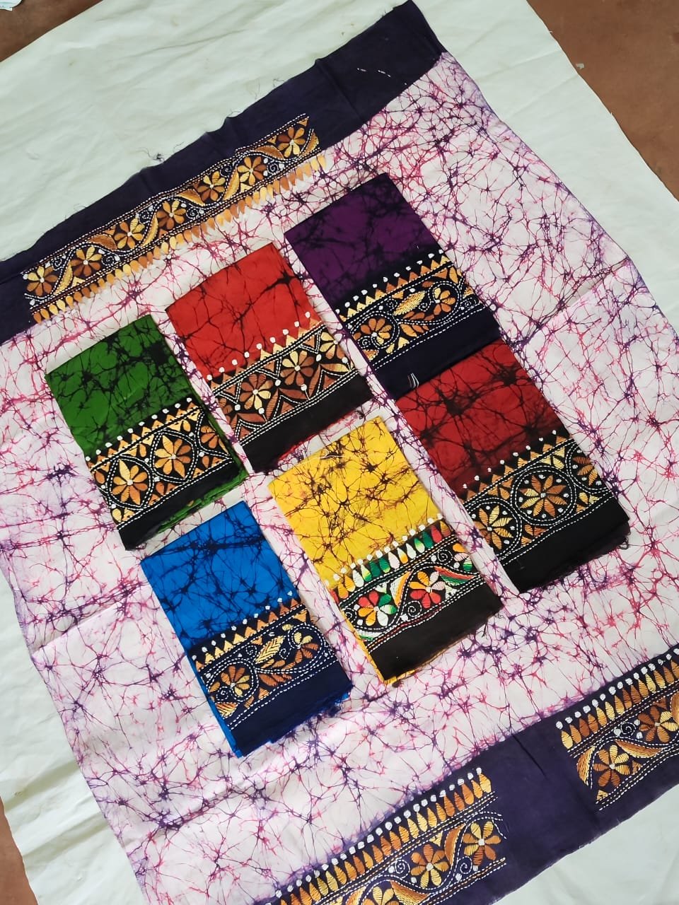 WhatsApp Image 2025-10-17 at 23.24.30_03703039 Cotton Kantha Stitch Hand Batik Blouse Material – Combo - Image 3